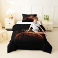 thumbnail image 4 of Manfei Basketball Twin Comforter Sets,Sports Theme Bedding Set,Us Flag Decor,Black Reversible,2 Pieces,1 Comforter and 1 Pillowcase, 4 of 7