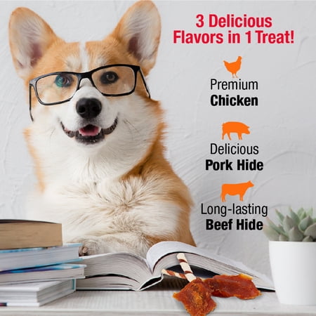 Good 'n' Fun Triple Flavor Wings Snack for All Dogs, 12.0 oz - Image 3