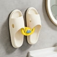 thumbnail image 4 of Estante adhesivo de pared para sandalias | Soporte para zapatos sin taladro | Organizador autoadhesivo para baño, 4 of 6