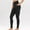 Black, variant on LOVZFMLL Yoga Leggings for Women High Waisted Butt Lifting Shapewear Tights with Side Pockets, Athletic Workout Ankle-Length Pants Black XL
