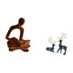 thumbnail image 5 of Colección De Esculturas Abstractas De Figuras Humanas Pensantes Y Renos Para Decoración De Oficinas, Bares, Bodas Y Hogares. Juego De Adornos Versátiles Para La Sala De Estar., 5 of 8