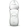 Philips Avent Glass Natural Baby Bottle, 8oz, 1pk, SCF703/17