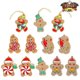 thumbnail image 4 of Christmas Pendant Gingerbread Man Hanging Ornaments Christmas Decorative Gifts Diy Flag Flower Snow Landscape Arrangement, 4 of 5