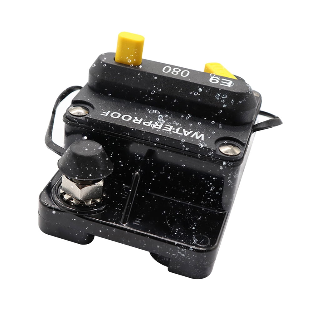 Details about   80A Circuit Breaker Dual Battery Manual Reset IP67 Waterproof 12V 24V Fuse R8H8 
