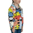 thumbnail image 3 of Kdxio Funny Cats Pattern Boys Athletic Unisex Boys Girls Hoodie with Pocket Sweatshirts-Medium, 3 of 6