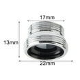 thumbnail image 1 of Tap Connector Faucets-Adaptors Inside Outside Thread Water Saving Faucets Kitchen-Faucet Adapter Kitchen Accessory 16/18/20-22mm 18mm-22mm(outer), 1 of 9