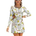 thumbnail image 1 of Beetle Pattern Sweetheart Knot Flared Dress Fashion Design Large Size Loose Dress Beetle Pattern Insect Insects, 1 of 5