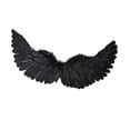thumbnail image 3 of Feather Fairy Wing Accesorios de disfraces para adultos Props 3D para Festival Performance Halloween Masquerade Mujeres , Negro 65cmx35cm Colco Accesorios de vestuario, 3 of 5
