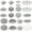 Shape15, variant on 240Pcs 12 Styles Spacer Flower Beads Caps Antique Bronze Beads Mixed Tibetan Beads for Jewellery Making DIY Keyring Bracelet Necklace Earring