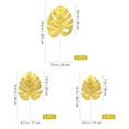 thumbnail image 2 of unbranded 15Ud Hojas Artificiales Doradas De Monstera Para Duradera En Bodas Fiestas Y Hogar, 2 of 6