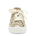 thumbnail image 3 of Vince Camuto Karshey Lace-up Platform Oatmeal Multi Snake Sneakers (8.5, OATMEAL MULTI), 3 of 5