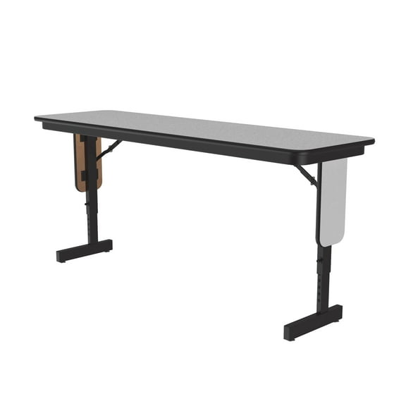 Correll Commercial Laminate 18" x 60" Adjustable Height Folding Panel Leg Seminar Table - SPA1860TF