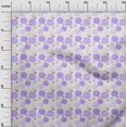 thumbnail image 3 of oneOone Tissu Jersey Coton Violet Floral Matériel de Robe Tissu Imprimé Tissu au Mètre 58 Pouces de Large, 3 of 4