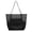 Black, variant on Large Mesh Tote 14 Inch for Cruise Vacation, Lightweight Beach Bag for Women, Foldable Sandproof Pool Travel Tote with Mini Pocket, Travel Accessories, Black