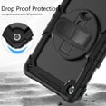 thumbnail image 7 of For Lenovo Tab TB-311XU/K10C TB-311FU Case 10.1 inch, 360 Rotating Shockproof Cover with Stand, Screen Protector, Shoulder Strap, Black, 7 of 7