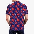thumbnail image 3 of Balery Cute Crabs Printed Men’s Short Sleeve Polo Shirt, Midweight Men's Shirt,Golf Polo shirts -Large, 3 of 8