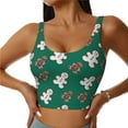 thumbnail image 2 of Uemuo Gingerbread Snowman Cookies Pattern Women's Sports Bra - High Impact Support, Breathable, and Comfortable Athletic Bra for Running, Yoga, and Workouts, 2 of 9