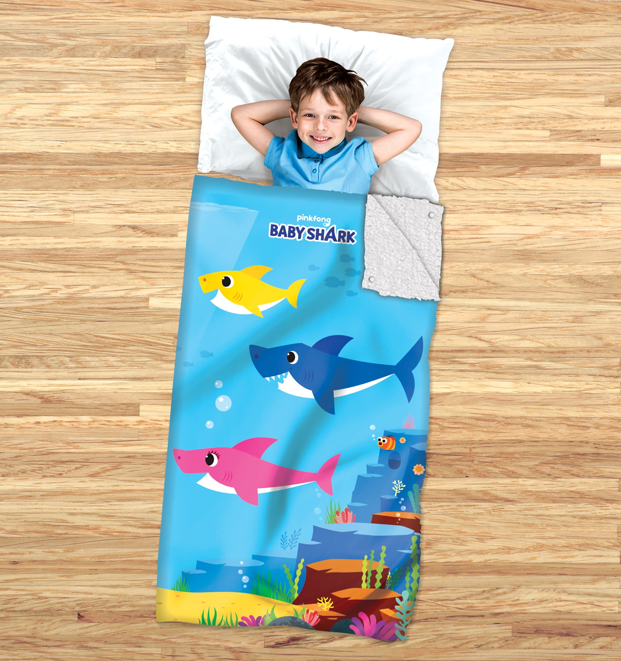 Kids Shark Tail Shark Sleeping Bag Soft Double Flannel Blanket Child Sleep BBE 