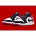 thumbnail image 1 of N I-K-E A i r-Jor-dan 1 Low Black Toe White Black Red IB8971-106 Men's Shoes NEW, 1 of 6