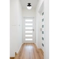 thumbnail image 2 of Eclipse 1 Light Black Flush Mount With Clear Glass, 2 of 3