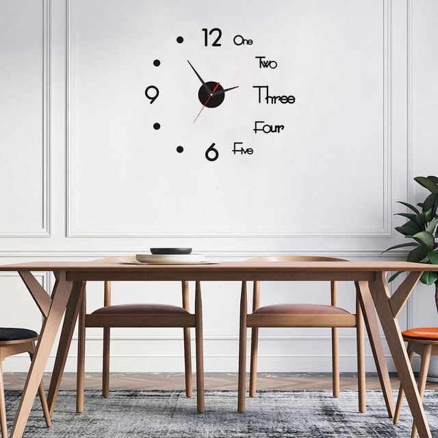 Reloj de Pared Decorativo Jadeshay Acrílico Metal Luz Nocturna