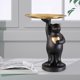 thumbnail image 5 of Escultura creativa de oso con bandeja DYNWAVEMX Estatua del oso polar Negro, 5 of 7