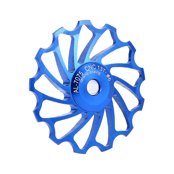 M Buder Rueda de Polea de Guía Jockey de Aleación con Rodamiento de Cerámica 13T Azul para Desviador Trasero de Bicicleta MTB - Accesorio de Ciclismo de Alta Precisión 7 8 9 10 Velocidades