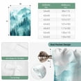 thumbnail image 6 of Teal Mountain Tie Up Curtains for Windows, Balloon Window Shades, Misty Forest Nature Woodland Pine Tree Landscape Kitchen Window Treatments Roll Up Curtain for Basement/Nursery 52"x45", 6 of 8
