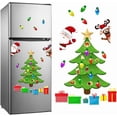 thumbnail image 2 of Christmas Refrigerator Magnets, Magnetic Christmas Tree Magnets for Refrigerator Stickers Decoration Christmas Magnets for Refrigerator Santa Reindeer Holiday Magnets for Fridge (D), 2 of 5