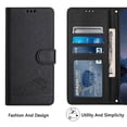 thumbnail image 3 of Flip case for GANGXUN iPhone 13 Wallet Case with Kickstand, Card Slots, RFID Block, Cat Design, 3 of 5