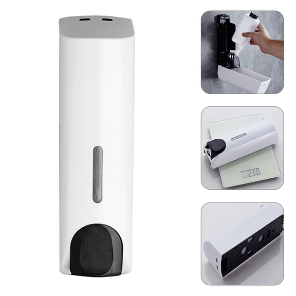 NICEXMAS Wall Mounted Shower Dispenser 1Pc White ABS Material for Bathroom and Public Use, and Easy to Install