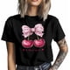thumbnail image 3 of Camisetas informales de manga corta con lazo de cereza para hombre, camisetas gráficas para el Día de San Valentín, 3 of 8