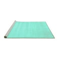 thumbnail image 2 of Ahgly Company Machine Washable Indoor Rectangle Abstract Turquoise Blue Contemporary Area Rugs, 5' x 7', 2 of 4