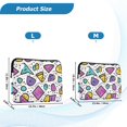 thumbnail image 4 of FORMRS 13-13.3 inch Laptop Sleeve Case Soft Carrying Quilted Computer Bag Cover, Purple Retro Pattern, 4 of 7