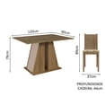 thumbnail image 3 of Juego de Comedor Mesa y 6 Sillas Madesa Sharon MCL, 3 of 9