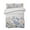 Light Beige, variant on Blue Floral Spring Summer Quilt Set Full Size, Soft Microfiber Quilted Bedding Set with 2 Pillow Shams, Summer Botanical Flower Vintage Lightweight All Season Bedspread Coverlet for Bedroom 78"x90"
