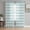 Turquoise, variant on Sheer Curtains 72 Inches Long 2 Panels Set for Bedroom, Boho Black Stripe Semi Sheer Curtains for Windows, Abstract Geometric White Minimalist Voile Window Treatments Rod Pocket Curtain