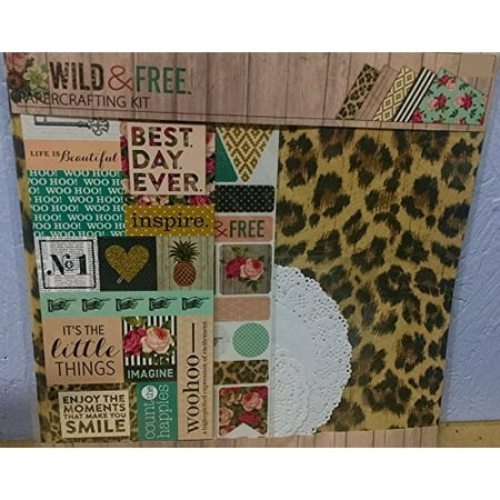 WILD & FREE Boho - 12x12 Scrapbook Page Kit, By The Paper Studio