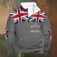 thumbnail image 1 of British- High Neck Half Zip Pullover Sweatshirt For Casual Outdoor Warmth And Soft Lined Comfort In Fall Winter, 1 of 3
