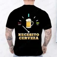 thumbnail image 5 of Fashion Casual T-shirt NECESITO CERVEZA Print Men Tshirts Trendy Tee Top Clothes For Summer Drinking Beer T Shirt Fashion Tops, 5 of 10