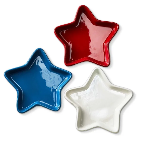 TAG Star Appetizer Plates, Set of 3 (G19429)