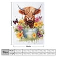 thumbnail image 4 of EastSmooth Highland Cow Blanket for Kids - Soft, Fuzzy & Cozy - 40"x50" Crib Size Throw Blanket for Couch, Office - White Cute Warm Blankets Gifts, 4 of 6