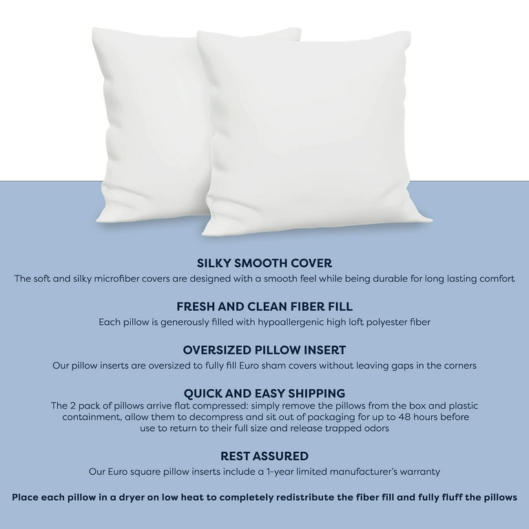 27 inch pillow insert sales