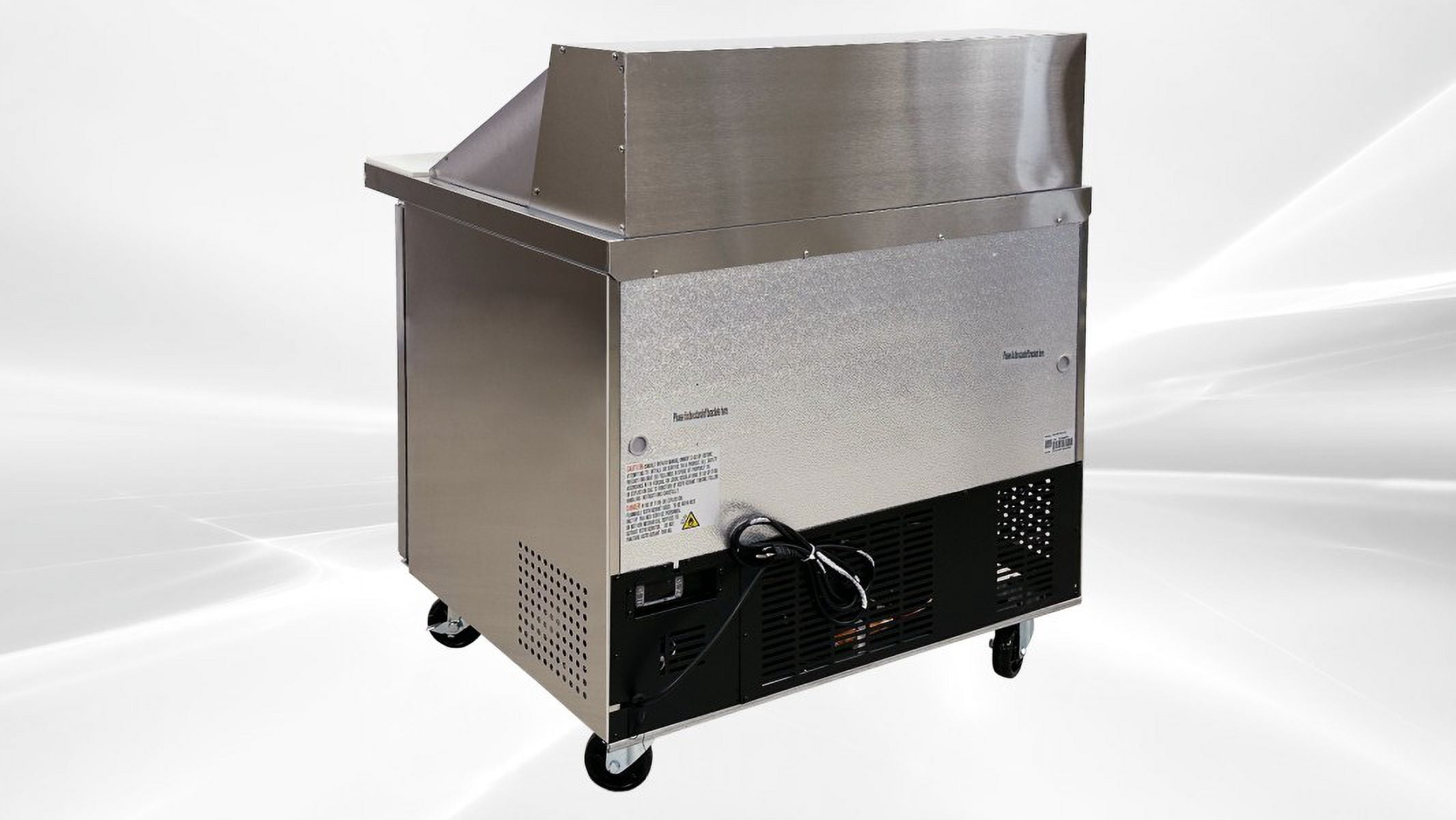 Cooler Depot 36 Inches Stainless Steel Commercial Prep Table Mega Top Refrigerator  Sandwich Salad Table