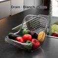 thumbnail image 2 of OIUR Drain Basket Portable Fruit Colander Large Capacity Food Grade BPA Free Sink Drain Basket Strainer Vegetable Washing Bowl, 2 of 7