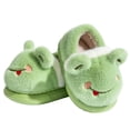 thumbnail image 5 of Drecage Toddler Kids Cute Frog Slippers Boys Girls Winter Warm Fuzzy Bedroom House Shoes, 5 of 5