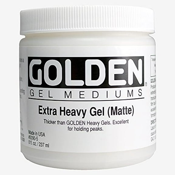Golden Extra Heavy Acrylic Gel Medium - Matte, 8 oz jar