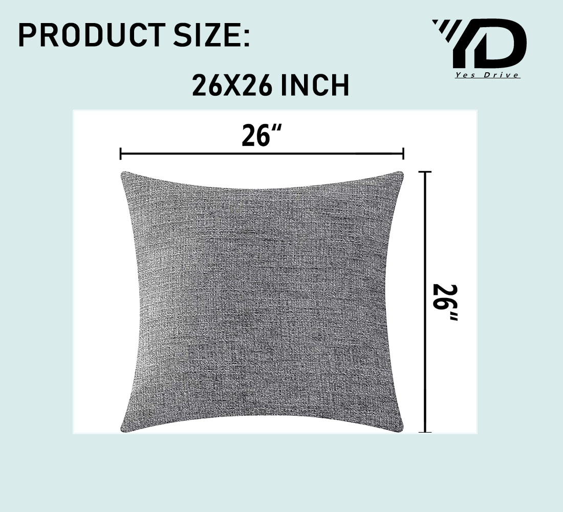 Pillow Covers for Couch Large Cushion Covers for Patio Sofa Bed Living