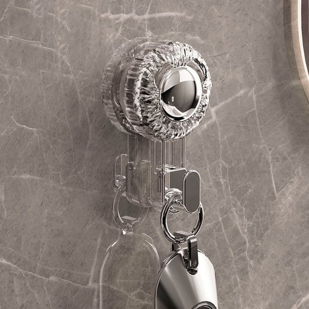 Suction Cup Hooks, Clear Heavy Duty Vacuum Suction Hooks Shower Wall Suction Cup Hangers Removable Reusable Window Glass Door Suction Holder for Bathroom Kitchen Decor