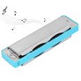 thumbnail image 4 of Yazoeia 10‑Hole Harmonica Blues B Key Harp Wind Musical Instrument Beginner Practice AM‑20DBlue YQ320-4909, 4 of 13